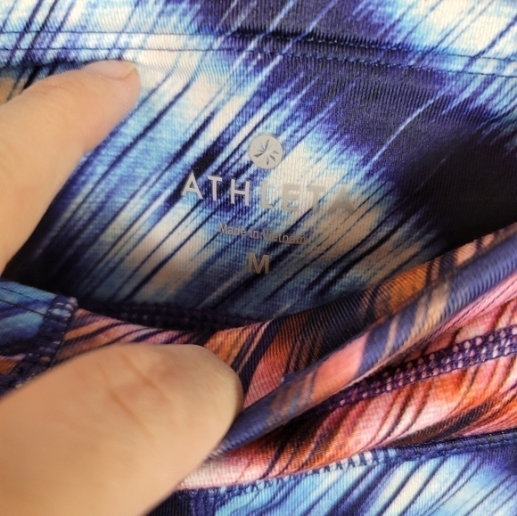 ATHLETA MULTI COLOR CARPI LEGGINGS, SZ MEDIUM - Picture 6 of 8